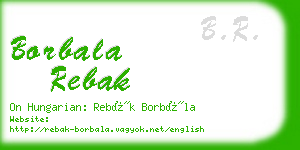 borbala rebak business card
